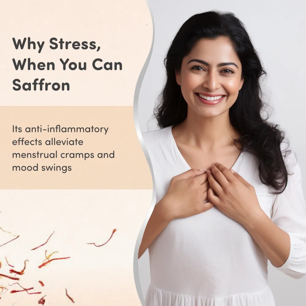 Long Grain Pure Saffron for Pregnant Women (Kesar) - 1g | Improves Digestion | Reduces Pain & Cramps | Improves Sleep | Clinically Tested