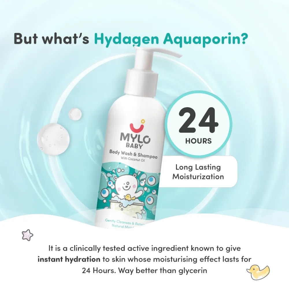 Baby Shampoo and Body Wash | Gentle Cleansing Head-to-Toe | Tear Free Formulation | Retains Natural Moisture | Dermatologically Tested | Made Safe Certified- 200 ml - Pack of 2