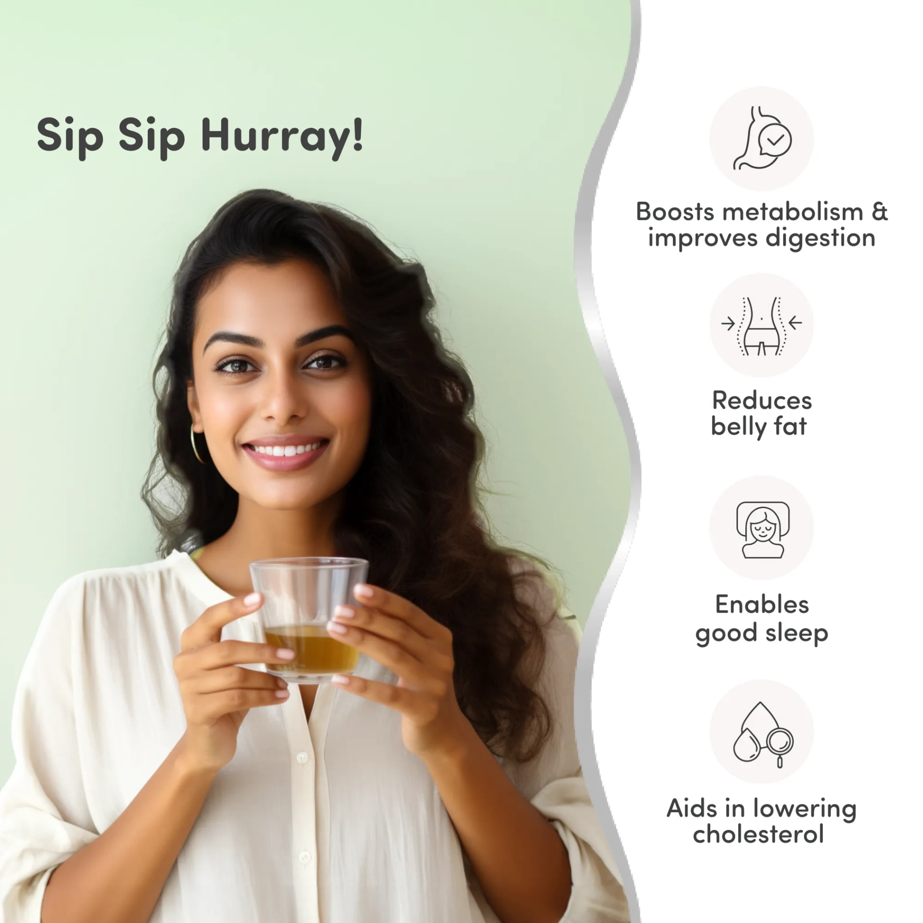 100% Natural Weight Loss Tea- 30 Tea Bags | Reduces Belly Fat | Boosts Metabolism & Improves Digestion | Improves Sleep | NABL Lab Tested