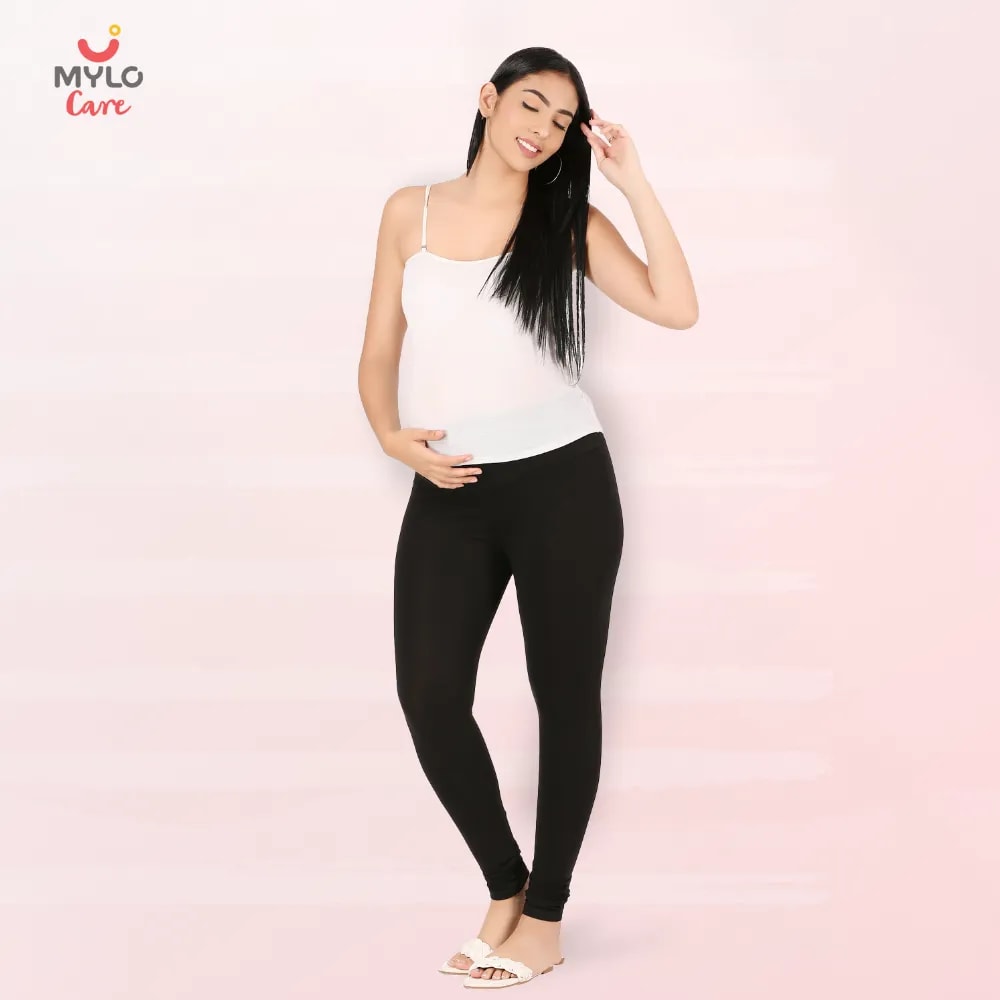 Maternity Leggings - M - Black