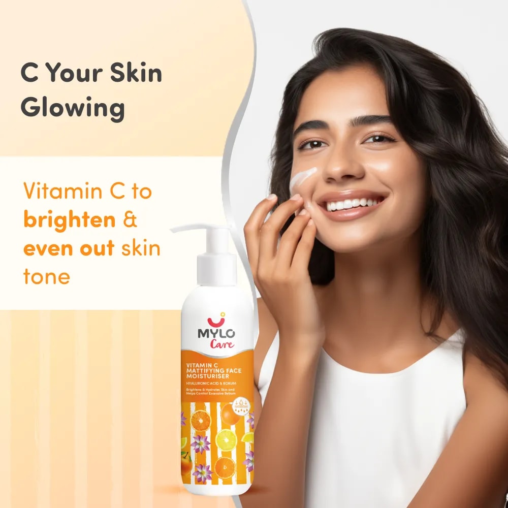 Vitamin C Face Moisturizer (100gm) Mattifying | Nourishes the skin | Non-greasy | Brightens Complexion | Fights Free Radical Damage