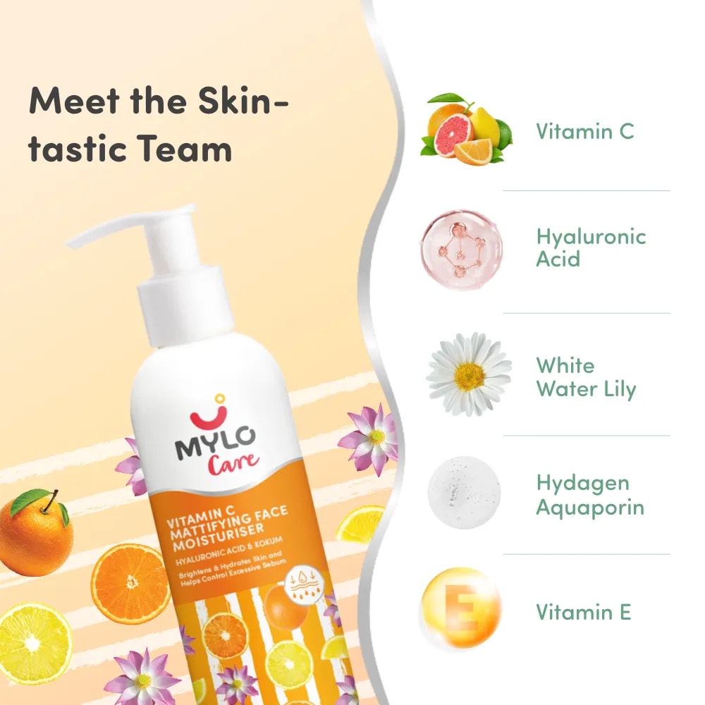 Vitamin C Face Moisturizer (100gm) Mattifying | Nourishes the skin | Non-greasy | Brightens Complexion | Fights Free Radical Damage