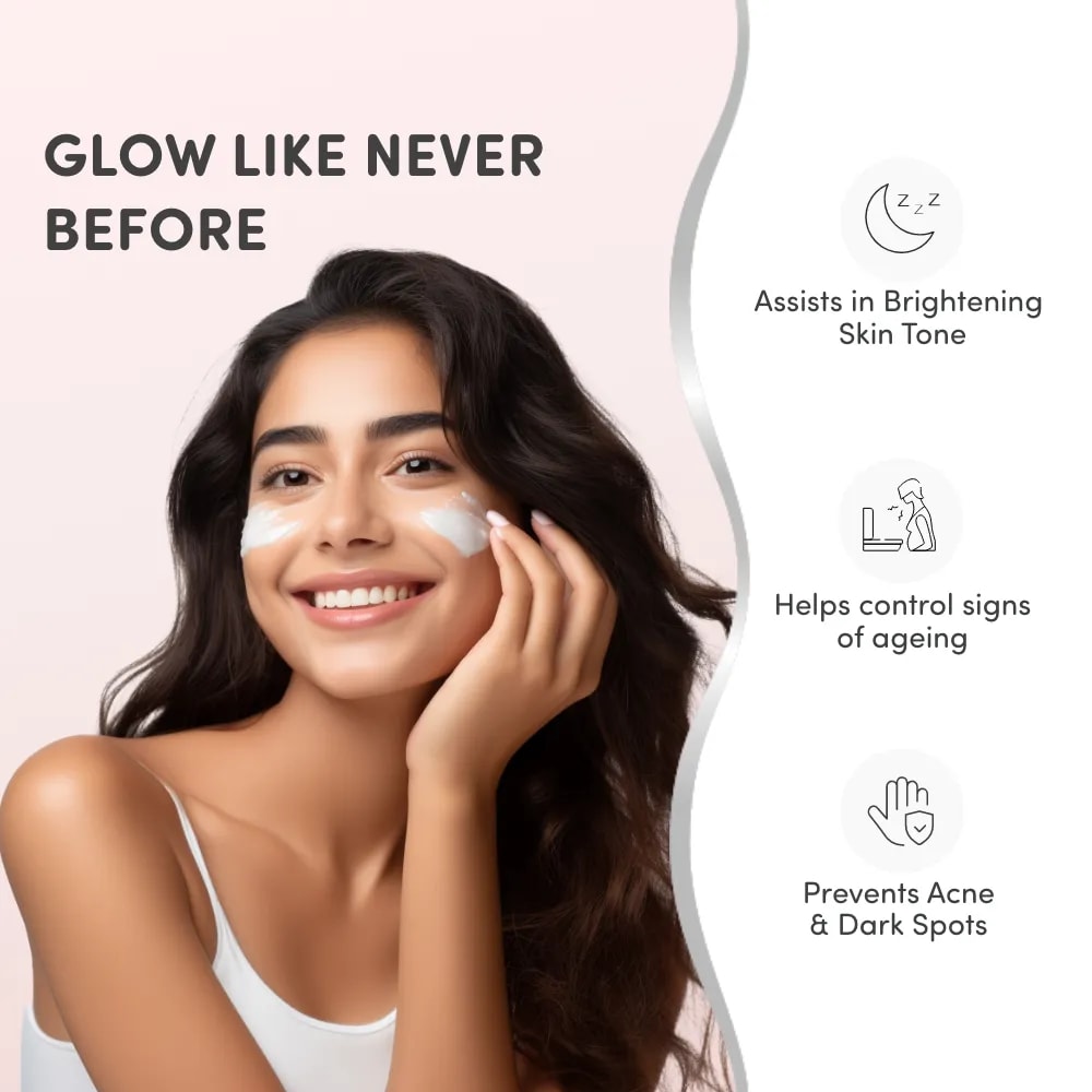 Anti Ageing Cream - Ayurvedic Formulation | Helps Control Signs of Ageing | Brightens Skin | Reduces Dark Spots & Pigmentation | Toxic Free (50 Gms)