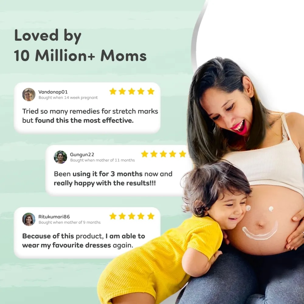 Stretch Marks Cream for Women - Clinically Proven | Removes Stretch Marks | Made Safe Certified | Safe During Pregnancy & Breastfeeding (100ml + 100ml) Pack of 2