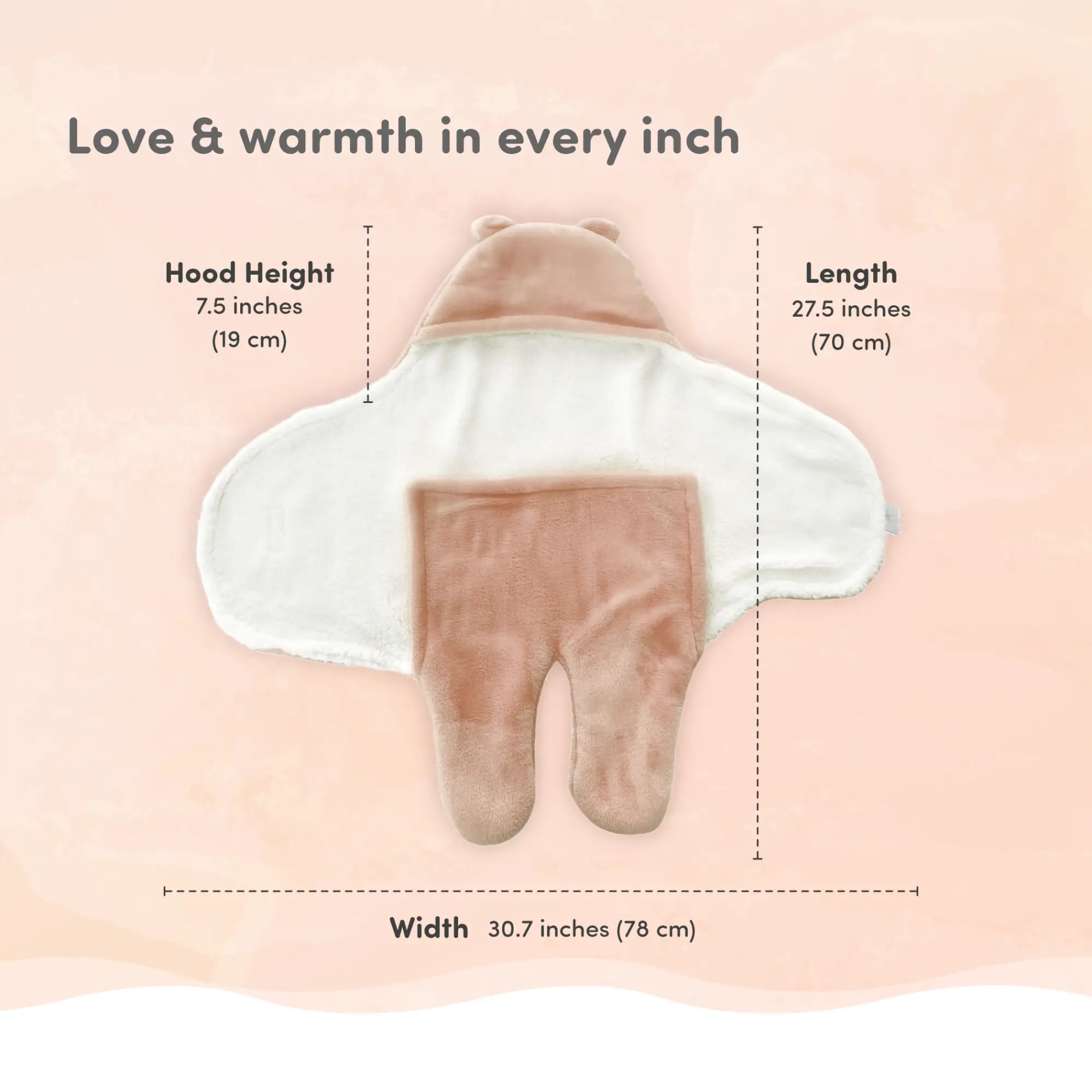 Mylo Baby Wrapper for New Born | Baby Swaddling Wrapper | 4-in-1 All Season AC Blanket cum Sleeping Bag for Baby 0-6 Months - Mint Green & Light Brown