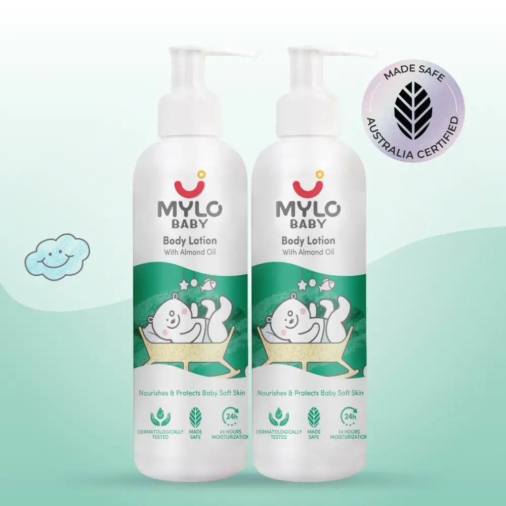 100% Safe Baby Lotion for Kids - 200 ml - Pack of 2
