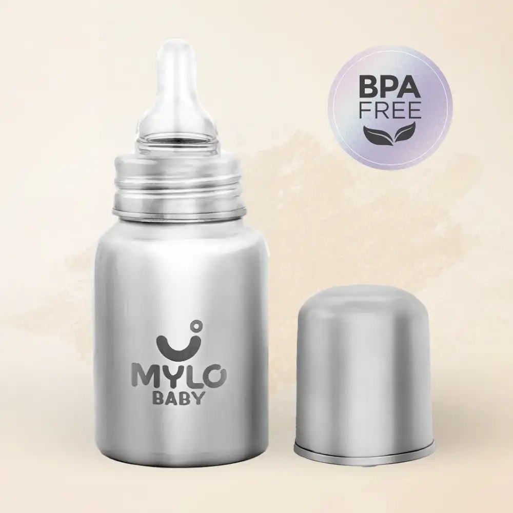 Stainless Steel Feeding Sipper Bottle - 140 ml
