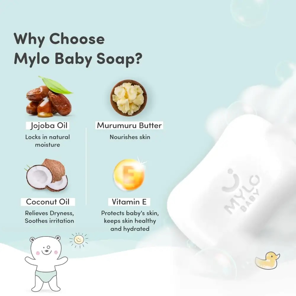 Super Saver Combo- Baby Soap 75 gm (Pack of 2) + Baby Powder 300 gm (Pack of 1)