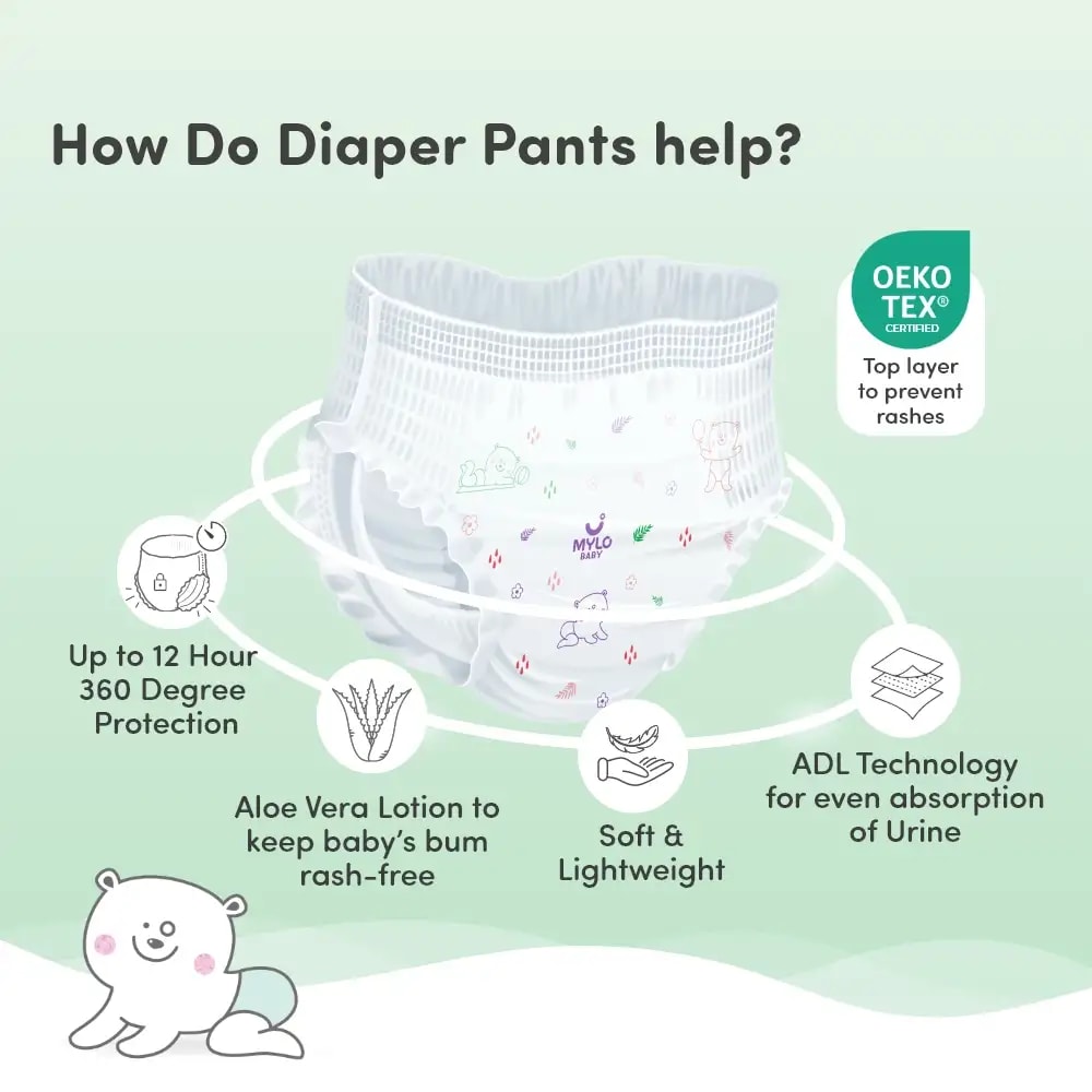Baby Diaper Pants (S) - Jumbo Pack + Premium Wipes (PO2)