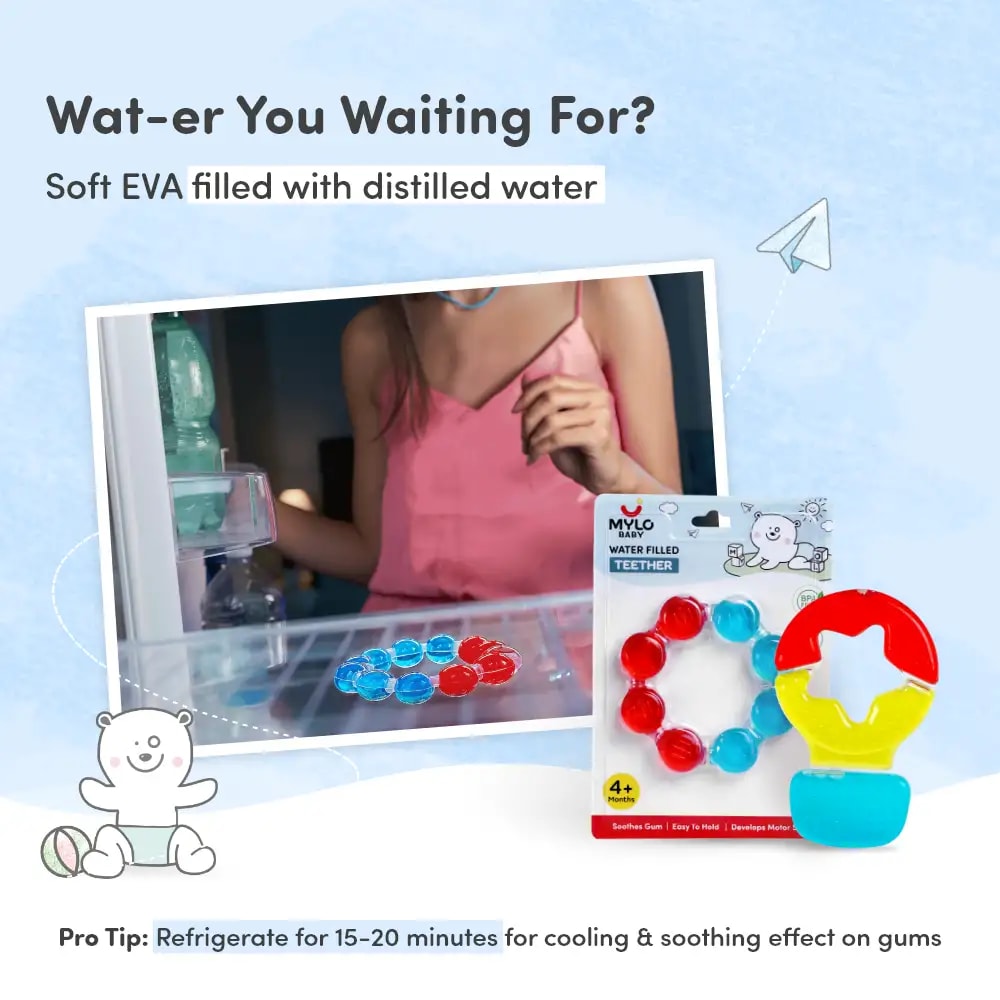 Teether for Kids | Relieves Sore Teething Gums | BPA Free, Food Grade & Non Toxic | ISI Marked | Easy to Hold | Pack of 4 - 2 Ring + 2 Hot Air Balloon