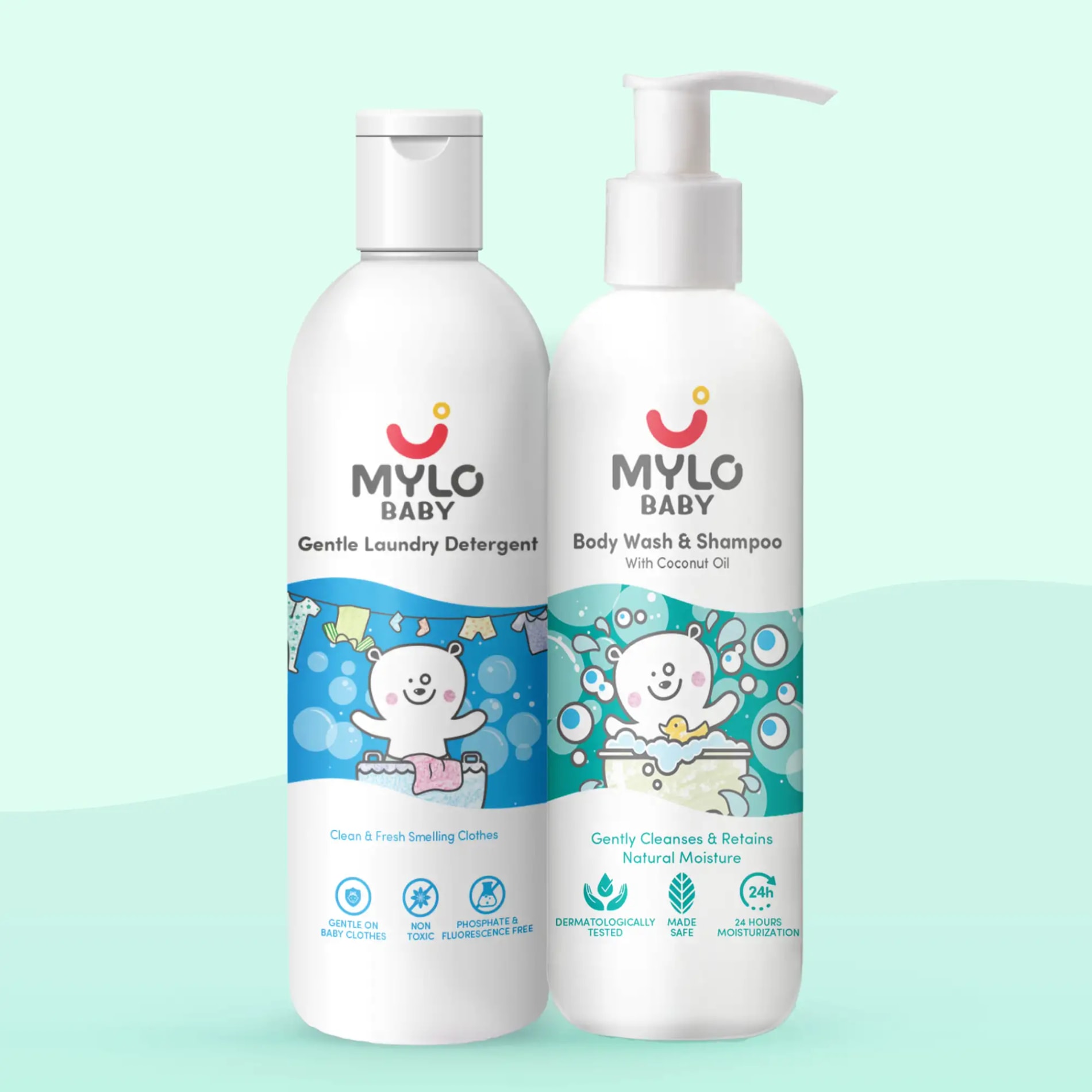 Baby Head to Toe Wash (100 ml) + Baby Detergent Liquid (100 ml)