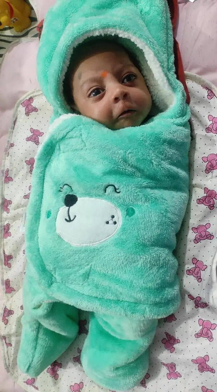 Baby Wrapper for New Born | Baby Swaddling Wrapper | 4-in-1 All Season AC Blanket cum Sleeping Bag for Baby 0-6 Months - Light Pink & Mint Green