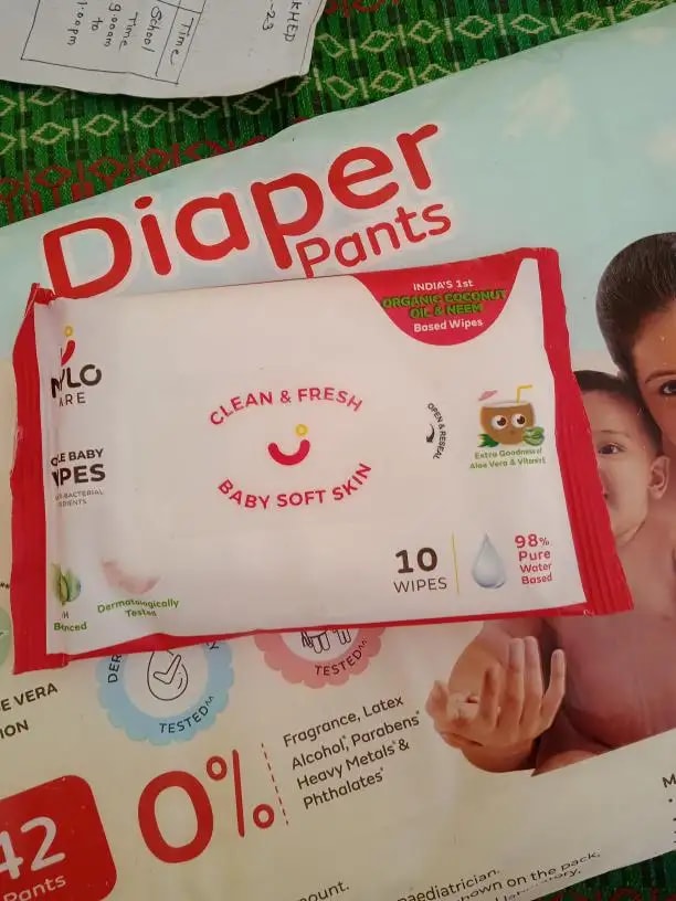 Baby Diaper Pants Small (S) Size 4-8 kgs (42 count) Leak Proof | Lightweight | Rash Free | 12 Hours Protection | ADL Technology (Pack of 1)