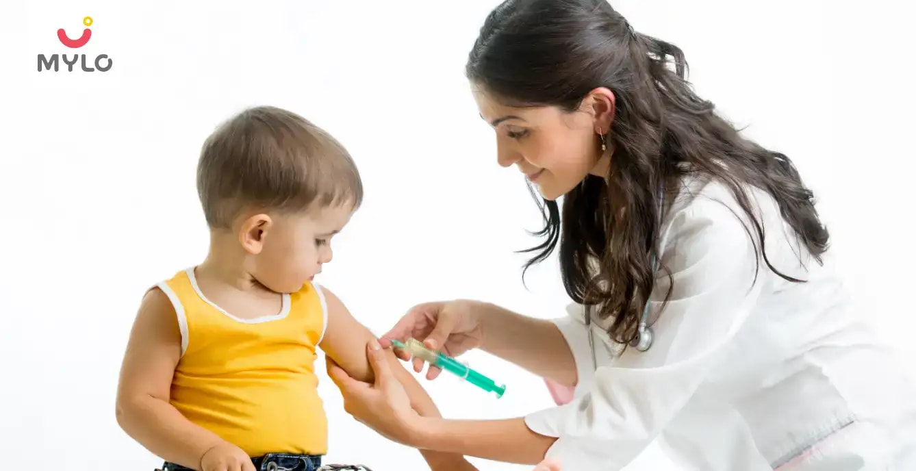 இந்தியாவில் குழந்தைகளுக்கு வழங்கப்படும் தடுப்பூசி விளக்கப்படம்  