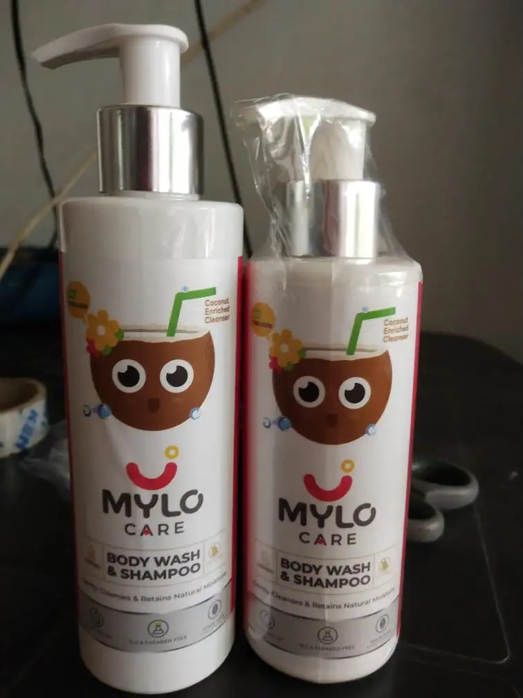 Baby Shampoo and Body Wash | Gentle Cleansing Head-to-Toe | Tear Free Formulation | Retains Natural Moisture | Dermatologically Tested | Made Safe Certified- 200 ml - Pack of 2