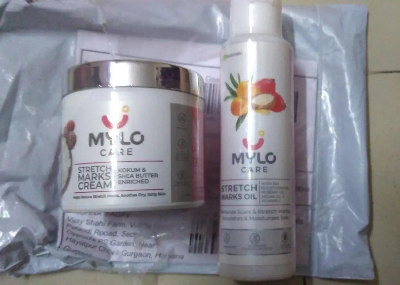 Stretch Marks Kit - Removes Scars | Made with Natural Ingredients | Tightens Skin - (Stretch Mark Oil - 100 ml, Stretch Marks Cream - 100ml)