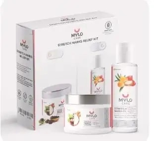Stretch Marks Kit - Removes Scars | Made with Natural Ingredients | Tightens Skin - (Stretch Mark Oil - 100 ml, Stretch Marks Cream - 100ml)