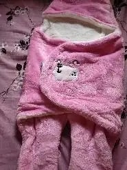 Baby Wrapper for New Born | Baby Swaddling Wrapper | 4-in-1 All Season AC Blanket cum Sleeping Bag for Baby 0-6 Months - Light Pink & Mint Green