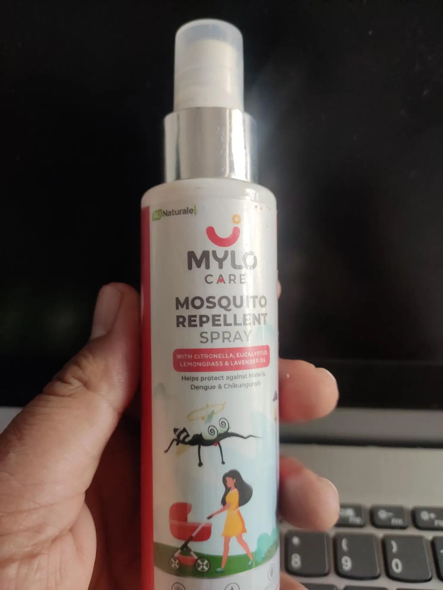 Baby Mosquito Spray | 100% Natural Ingredients | Protects Against Dengue, Malaria, Chikungunya | 100 ml - Pack of 2