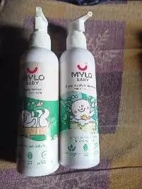 Baby Bath Essentials - Baby Body Wash & Shampoo (200 ml) and Mylo Care Baby Lotion (200 ml) | Tear Free Formulation | 24 Hours Moisturization