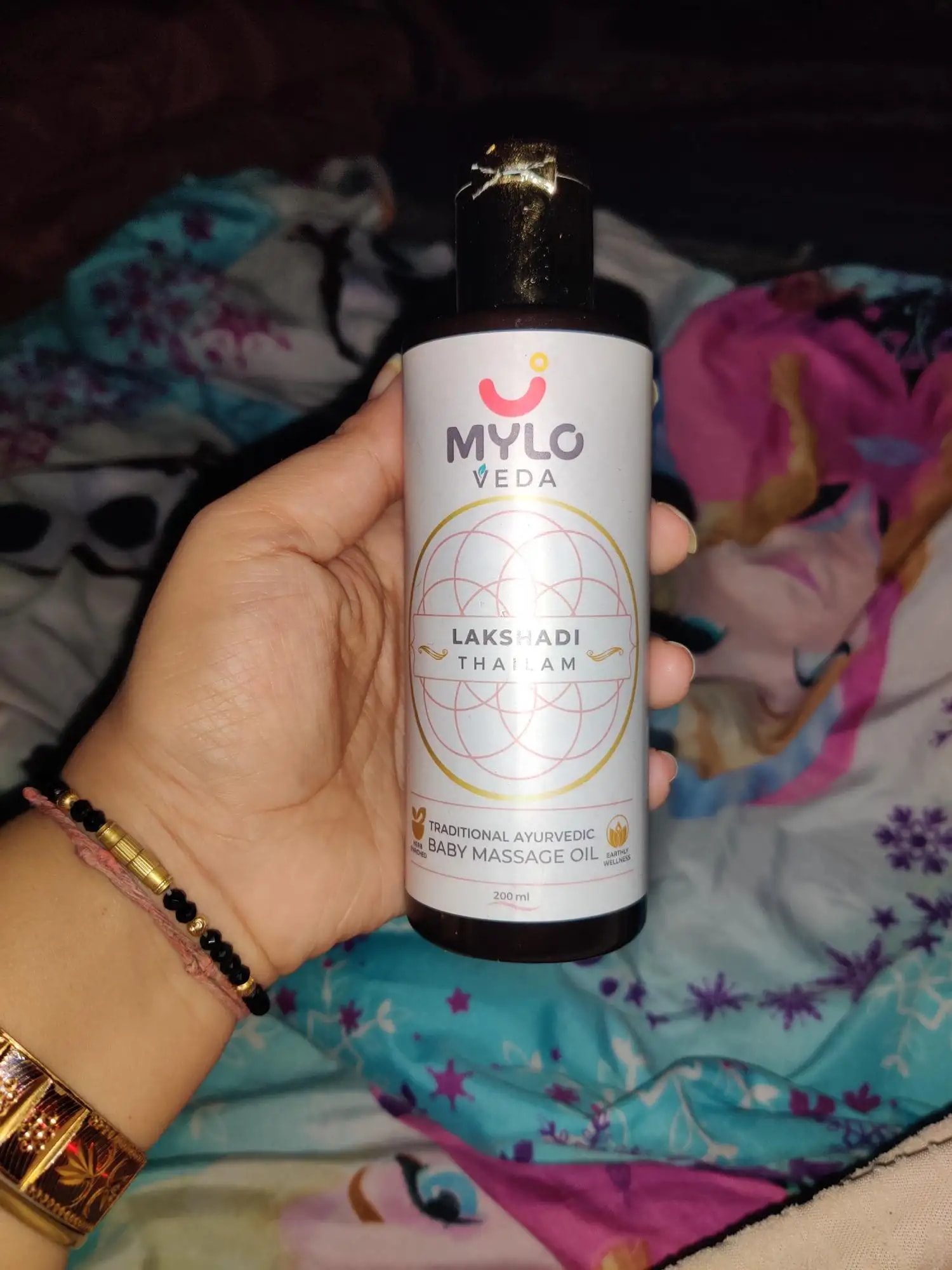 Mylo Herb Enriched Baby Massage Oil - 200 ml | Dermatologically Tested | Made Safe Certified | Nourishes Skin | Strengthens Immunity | Ayurvedic Preparation