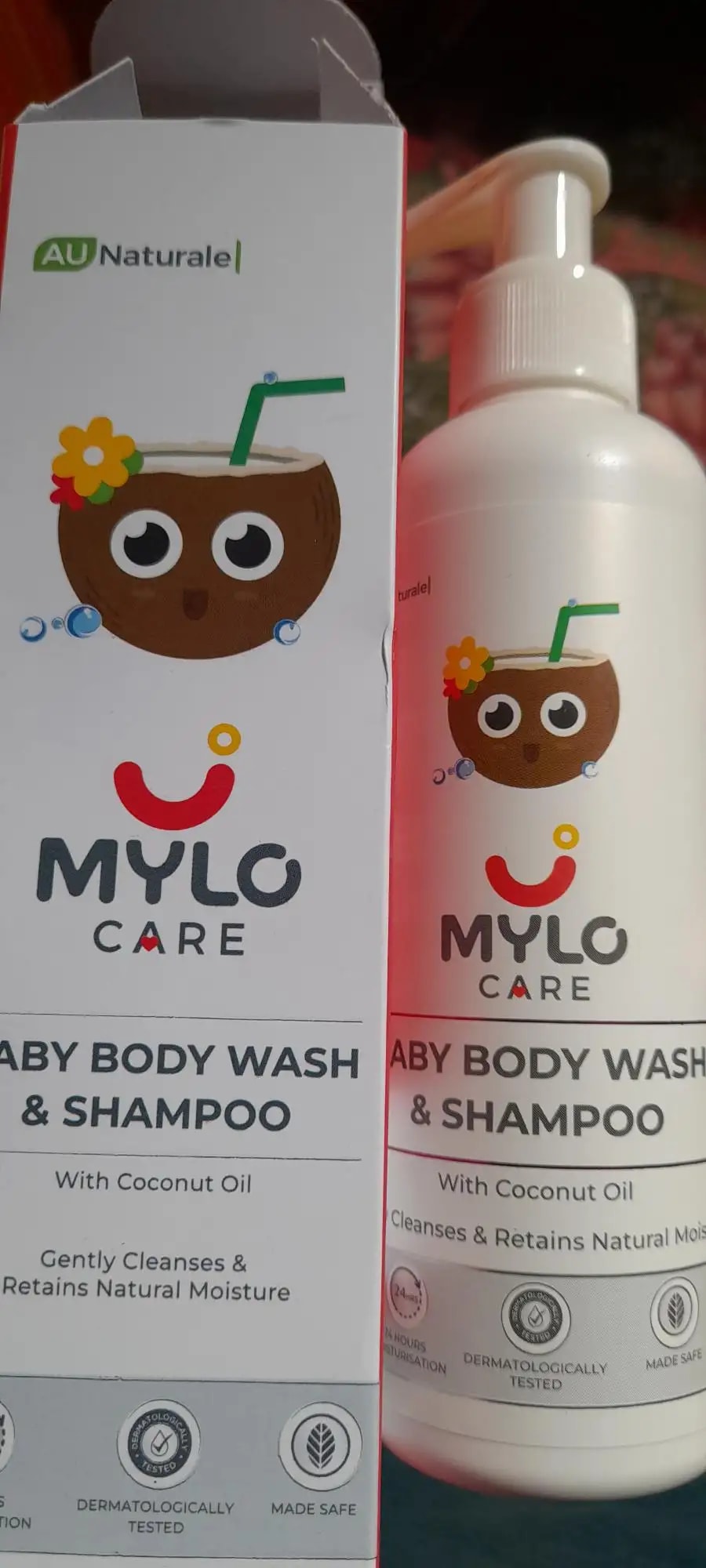 Baby Shampoo and Body Wash | Gentle Cleansing Head-to-Toe | Tear Free Formulation | Retains Natural Moisture | Dermatologically Tested | Made Safe Certified- 200 ml - Pack of 2