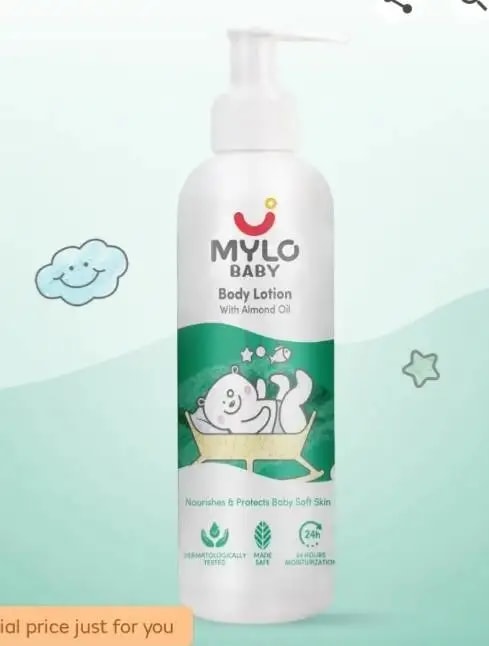 Baby Lotion for Kids | Made Safe Certified | Dermatologically Tested | Long Lasting 24 Hours Moisturisation | Soothes Dryness - 200 ml