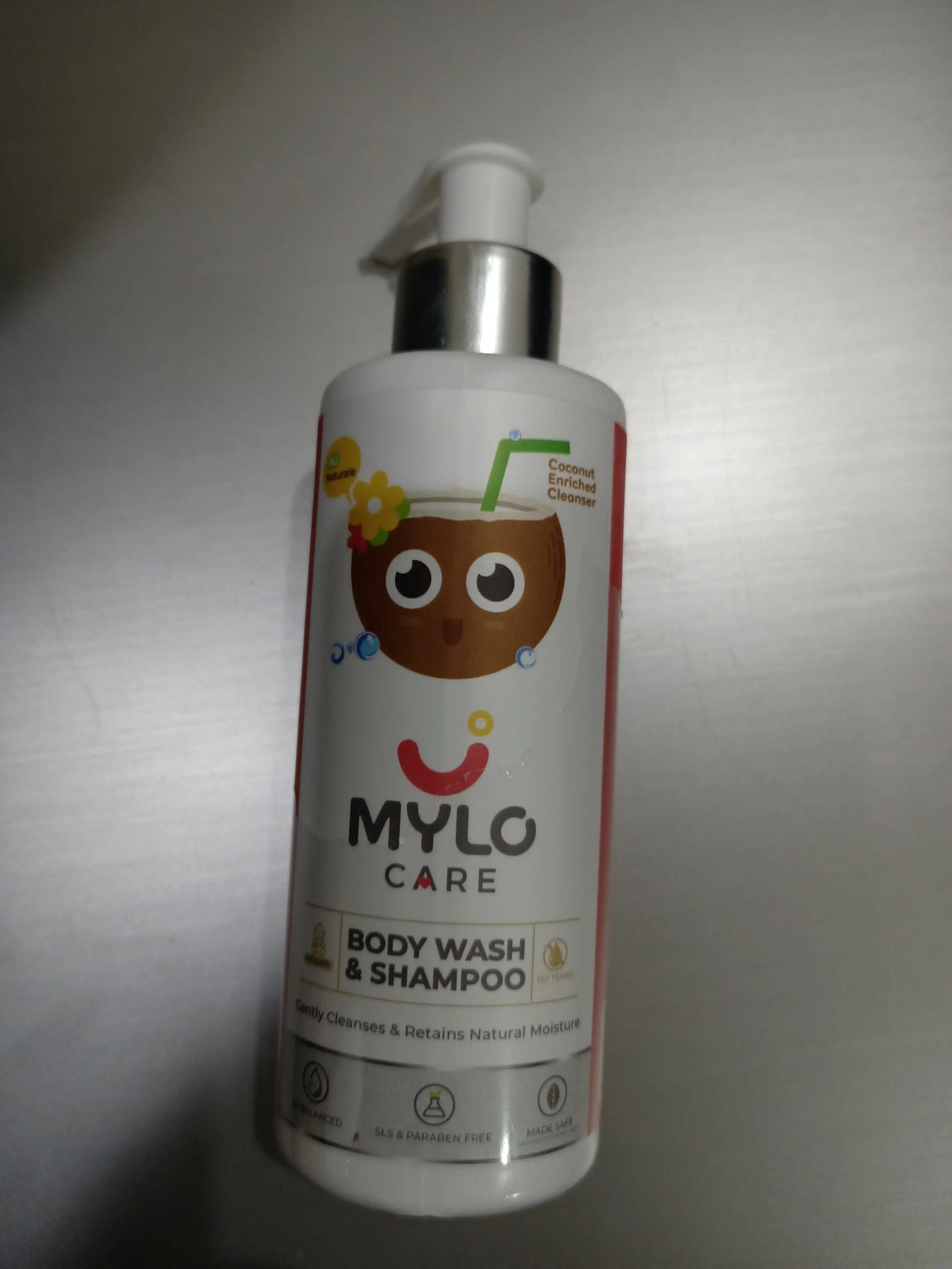 Baby Shampoo and Body Wash | Gentle Cleansing Head-to-Toe | Tear Free Formulation | Retains Natural Moisture | Dermatologically Tested | Made Safe Certified- 200 ml - Pack of 2