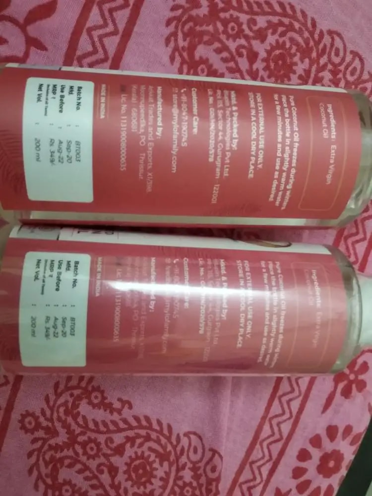 Cold Pressed Extra Virgin Coconut Oil for Skin & Hair - Nourishes Skin Deeply | Reduces Dandruff | Strengthens Hair | Soothes Baby's Rashes - 200 ml
