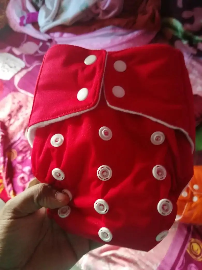 Adjustable Washable & Reusable Cloth Diaper With Dry Feel, Absorbent Insert Pad (3M-3Y) | Oeko-Tex Certified | Prevents Rashes - Assorted Colors - Pack of 4