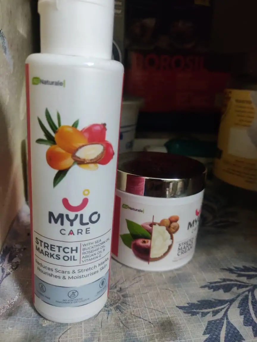 Stretch Marks Kit - Removes Scars | Made with Natural Ingredients | Tightens Skin - (Stretch Mark Oil - 100 ml, Stretch Marks Cream - 100ml)