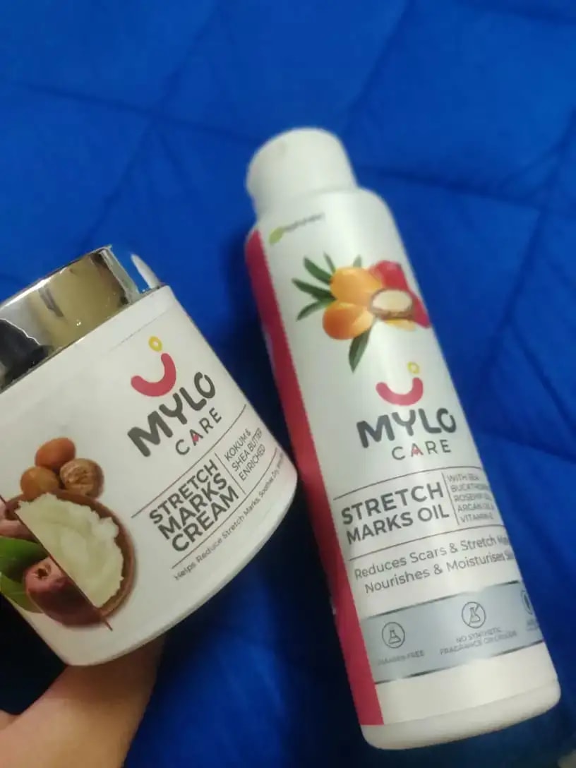 Stretch Marks Kit - Removes Scars | Made with Natural Ingredients | Tightens Skin - (Stretch Mark Oil - 100 ml, Stretch Marks Cream - 100ml)