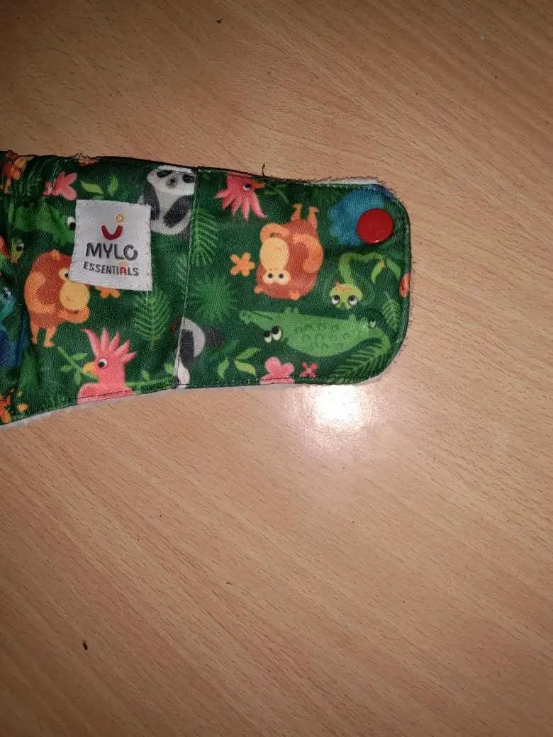 Adjustable Washable & Reusable Cloth Diaper With Absorbent Insert Pad (3M-3Y) | Oeko-Tex Certified | Prevents Rashes - Rainbow & Jungle - Pack of 2