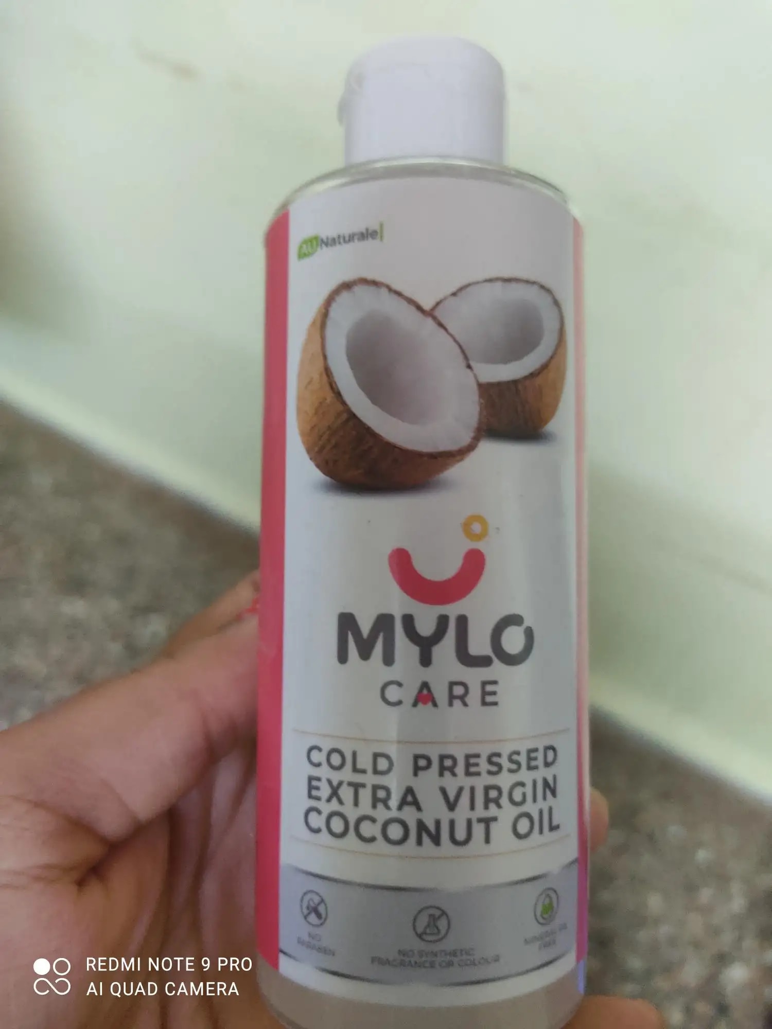 Cold Pressed Extra Virgin Coconut Oil for Skin & Hair - Nourishes Skin Deeply | Reduces Dandruff | Strengthens Hair | Soothes Baby's Rashes - 200 ml