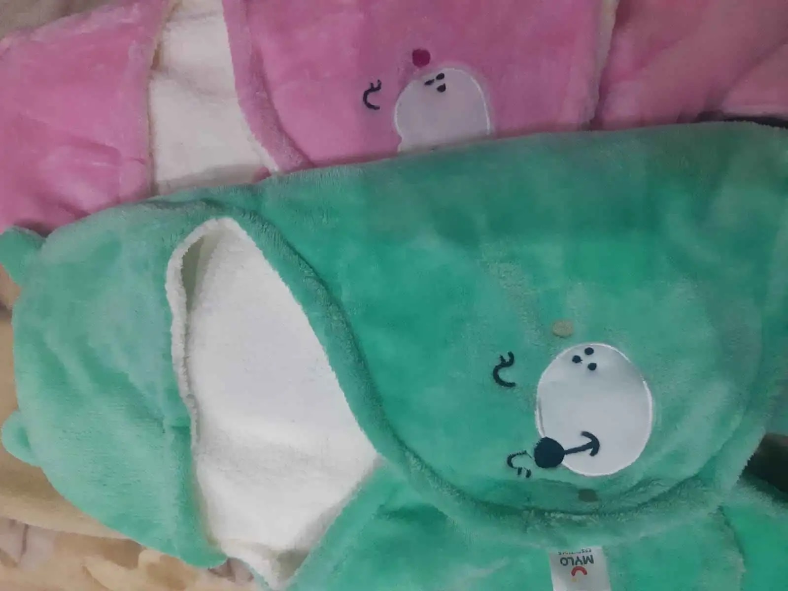 Baby Wrapper for New Born | Baby Swaddling Wrapper | 4-in-1 All Season AC Blanket cum Sleeping Bag for Baby 0-6 Months - Light Pink & Mint Green