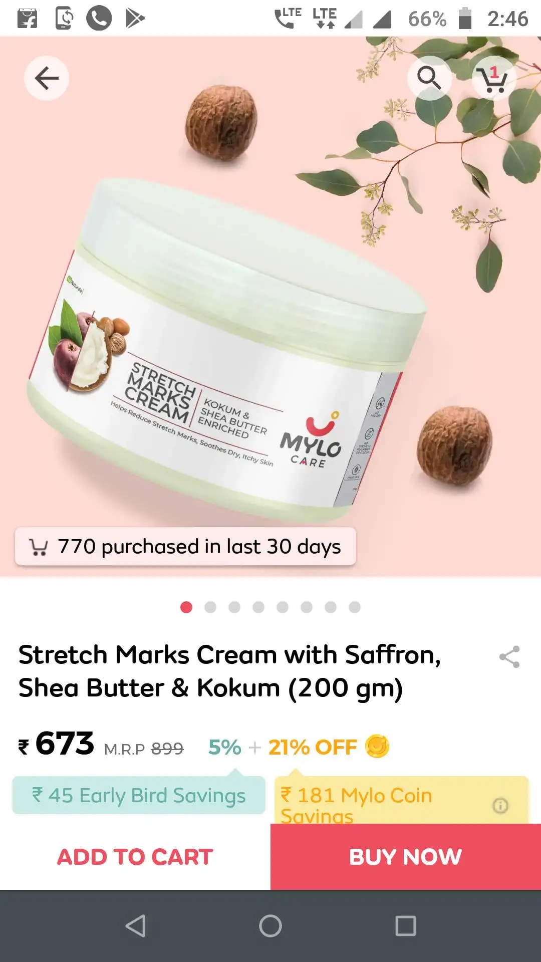 Stretch Marks Cream for Women - Clinically Proven | Removes Stretch Marks | Made Safe Certified | Safe During Pregnancy & Breastfeeding (100gm)