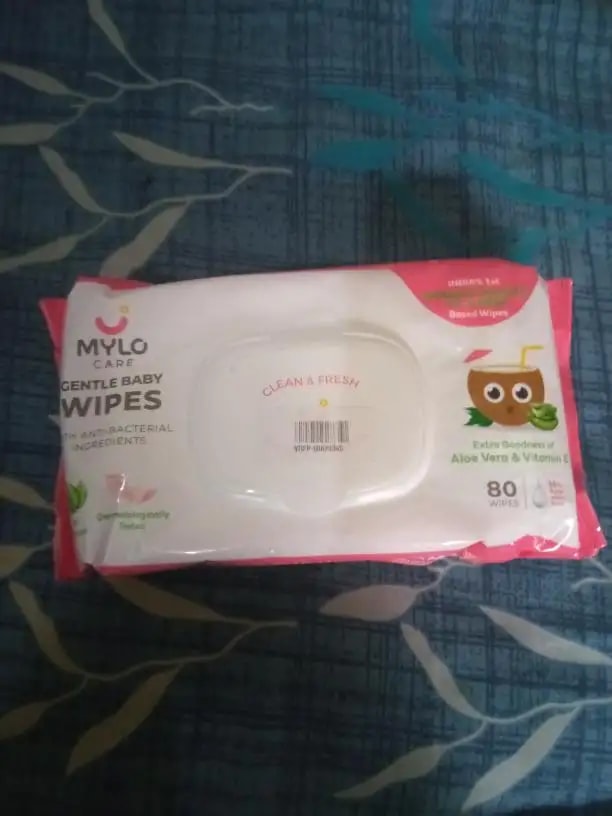 Gentle Baby Wipes With Lid - Organic Coconut Oil, Neem, Aloe Vera and Vitamin E | 98% Pure Water | Dermatologically Tested (Pack of 3) - 72 Wipes Per Pack