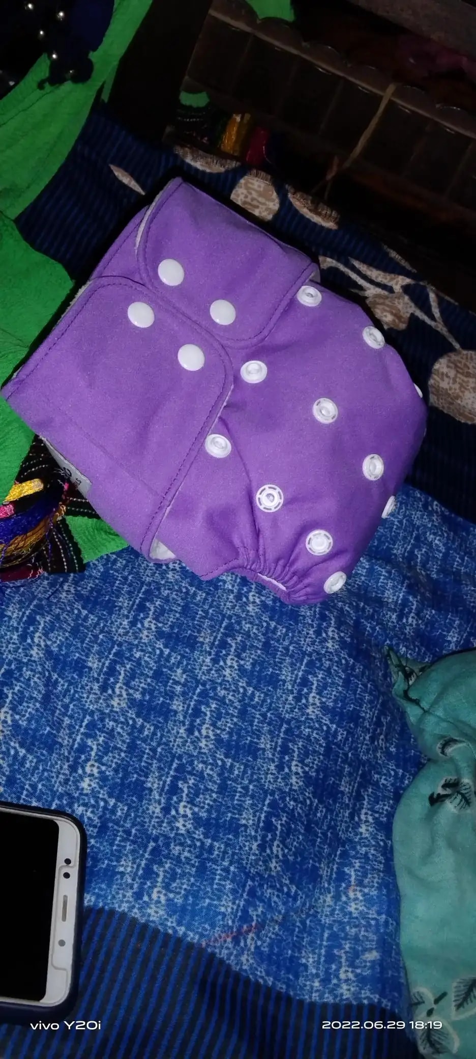Adjustable Washable & Reusable Cloth Diaper With Dry Feel, Absorbent Insert Pad (3M-3Y) | Oeko-Tex Certified | Prevents Rashes - Assorted Colors - Pack of 4