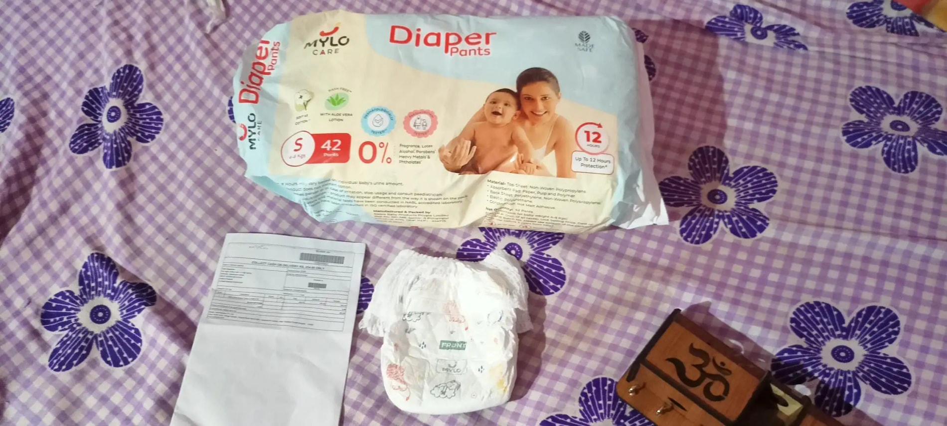 Baby Diaper Pants Small (S) Size 4-8 kgs (42 count) Leak Proof | Lightweight | Rash Free | 12 Hours Protection | ADL Technology (Pack of 1)