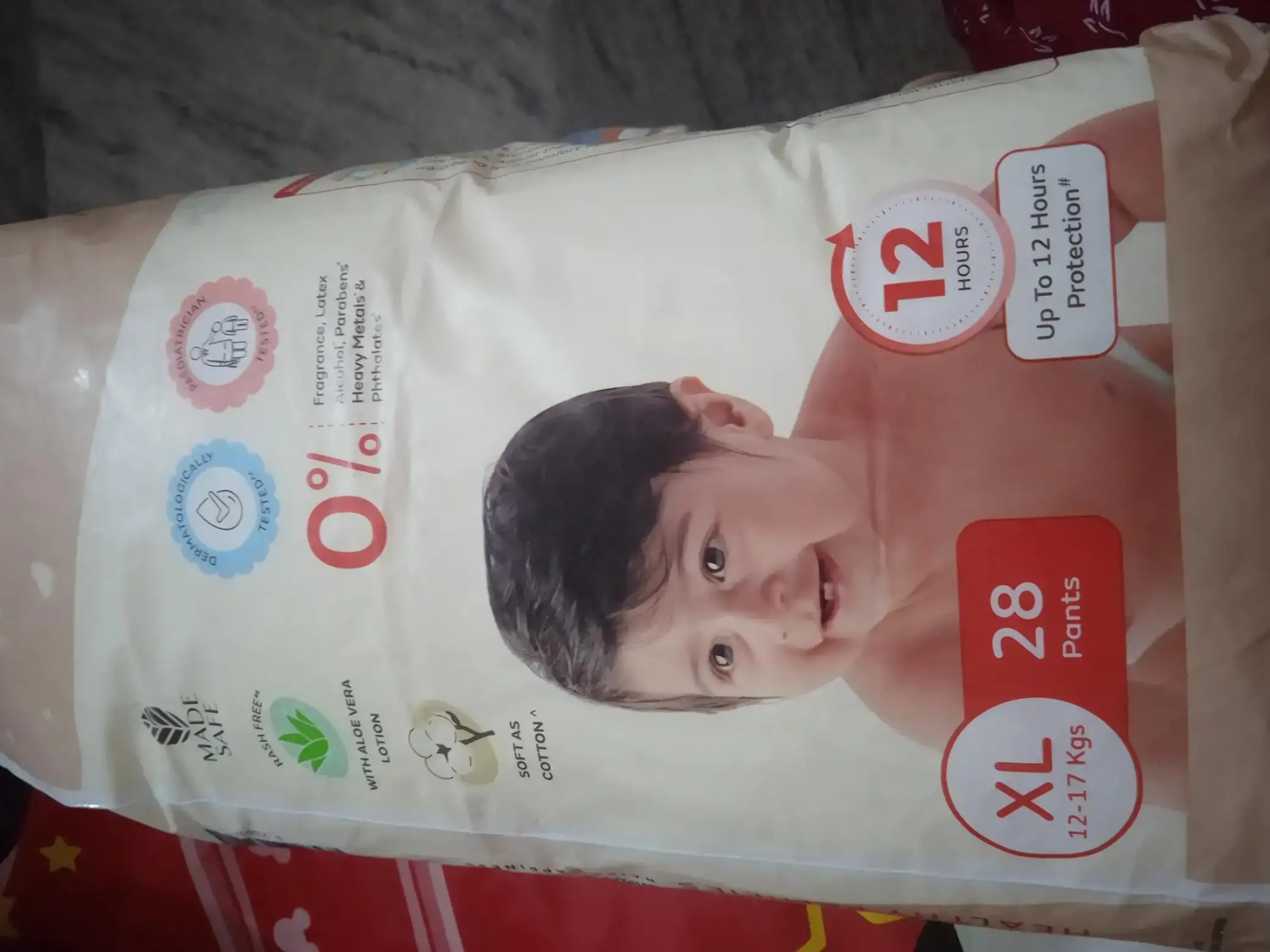 Baby Diaper Pants Small (S) Size 4-8 kgs (42 count) Leak Proof | Lightweight | Rash Free | 12 Hours Protection | ADL Technology (Pack of 1)