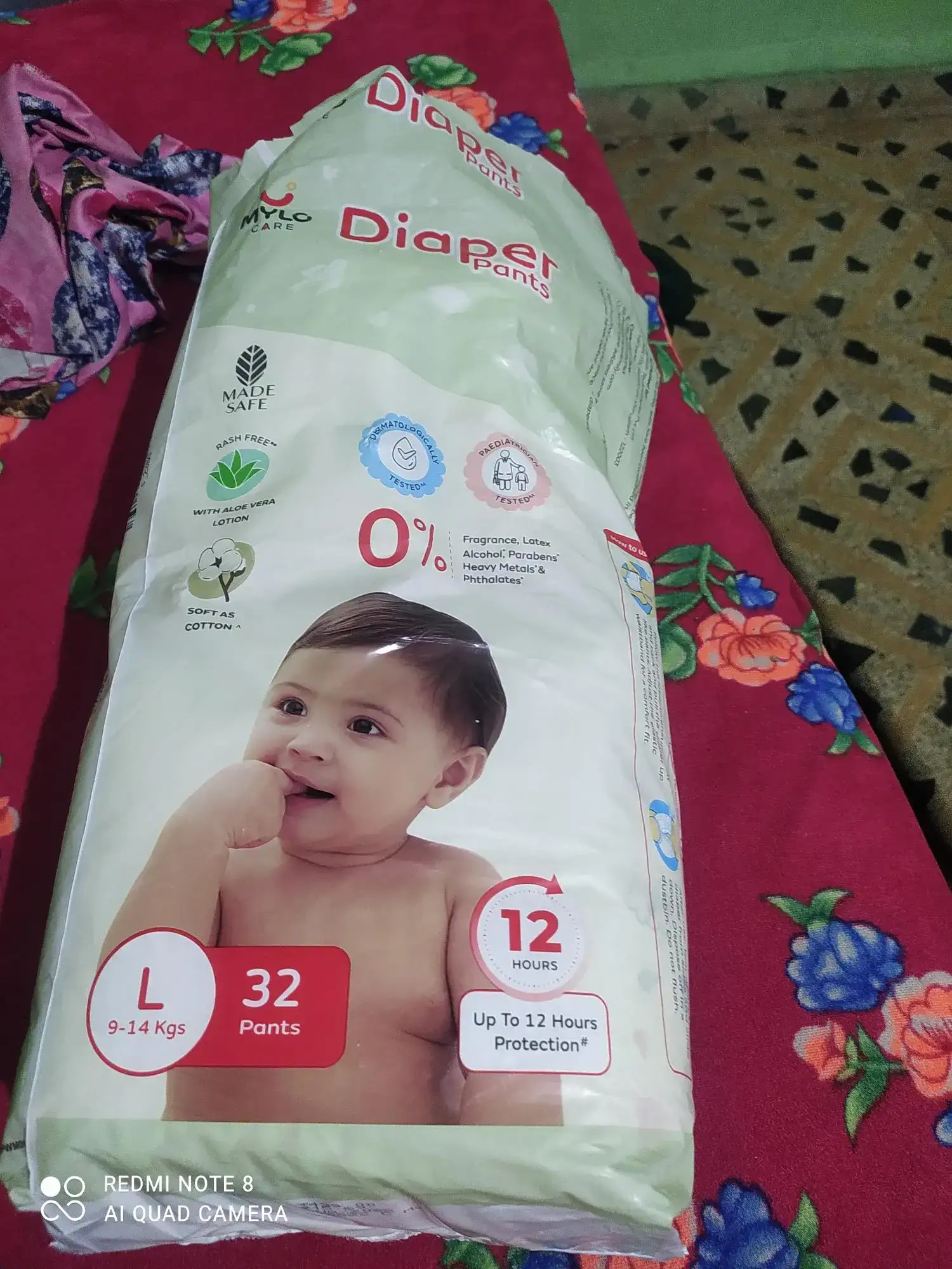 Baby Diaper Pants Small (S) Size 4-8 kgs (42 count) Leak Proof | Lightweight | Rash Free | 12 Hours Protection | ADL Technology (Pack of 1)