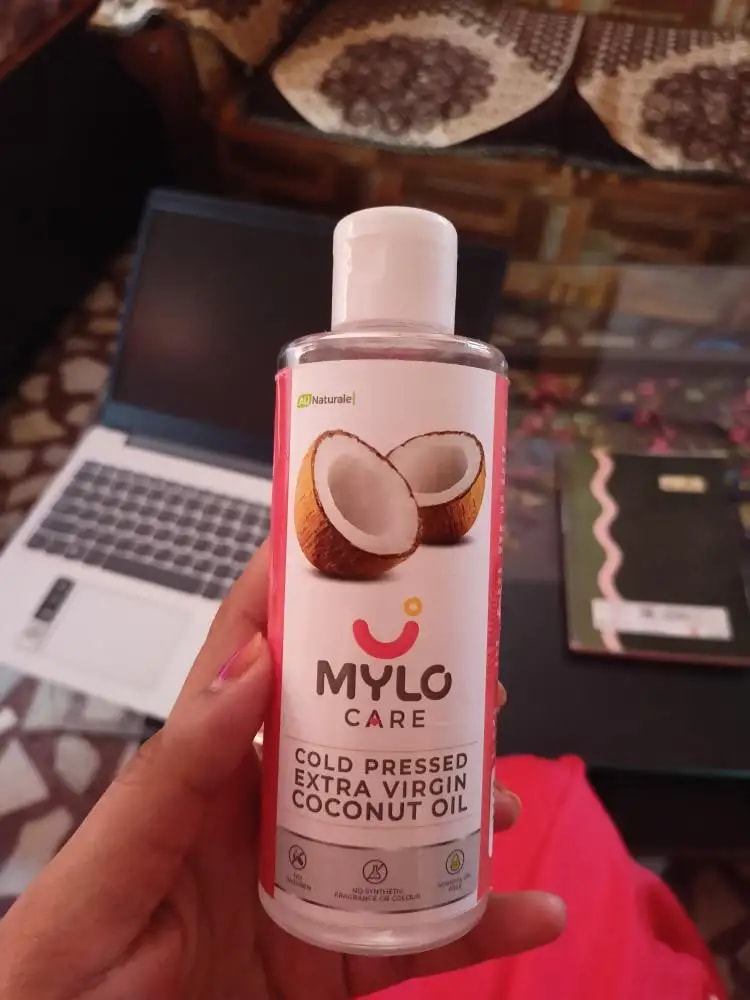 Cold Pressed Extra Virgin Coconut Oil for Skin & Hair - Nourishes Skin Deeply | Reduces Dandruff | Strengthens Hair | Soothes Baby's Rashes - 200 ml