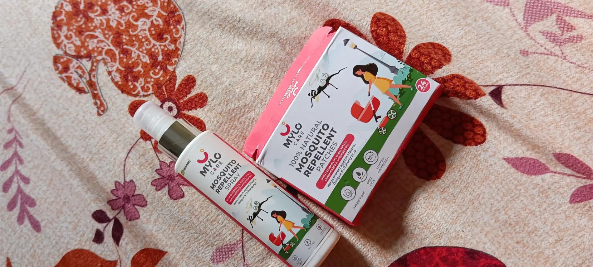 Baby Mosquito Spray (100 ml) & Mosquito Patches for Kids (24 Patches) | 100% Natural Ingredients | Protect Against Dengue, Malaria, Chikungunya | 12 Hour Protection