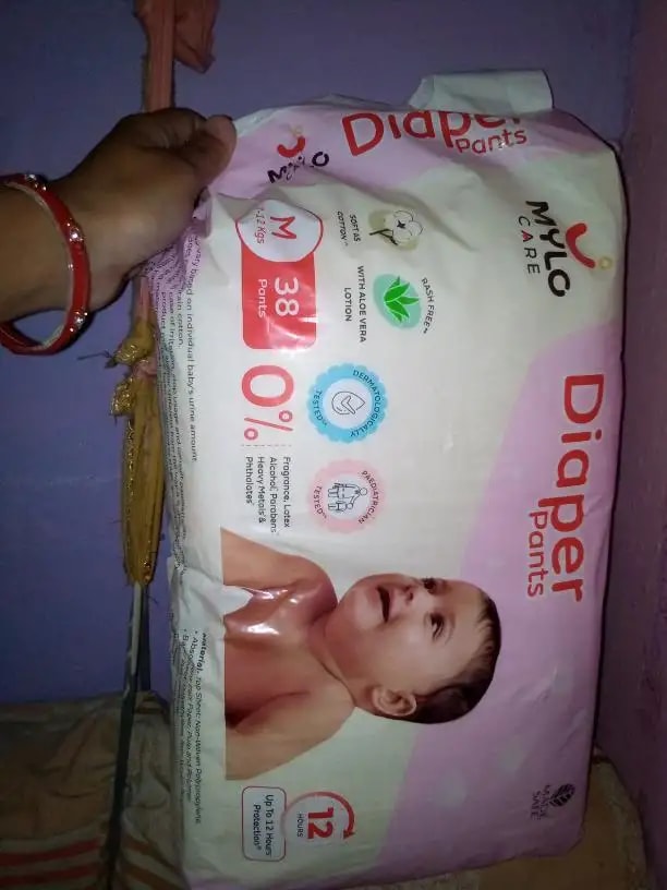Baby Diaper Pants Small (S) Size 4-8 kgs (42 count) Leak Proof | Lightweight | Rash Free | 12 Hours Protection | ADL Technology (Pack of 1)