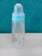 2-in-1 Baby Feeding Bottle | BPA Free with Anti-Colic Nipple & Spoon | Easy Flow Neck Design - Lion & Giraffe 125ml & 250ml