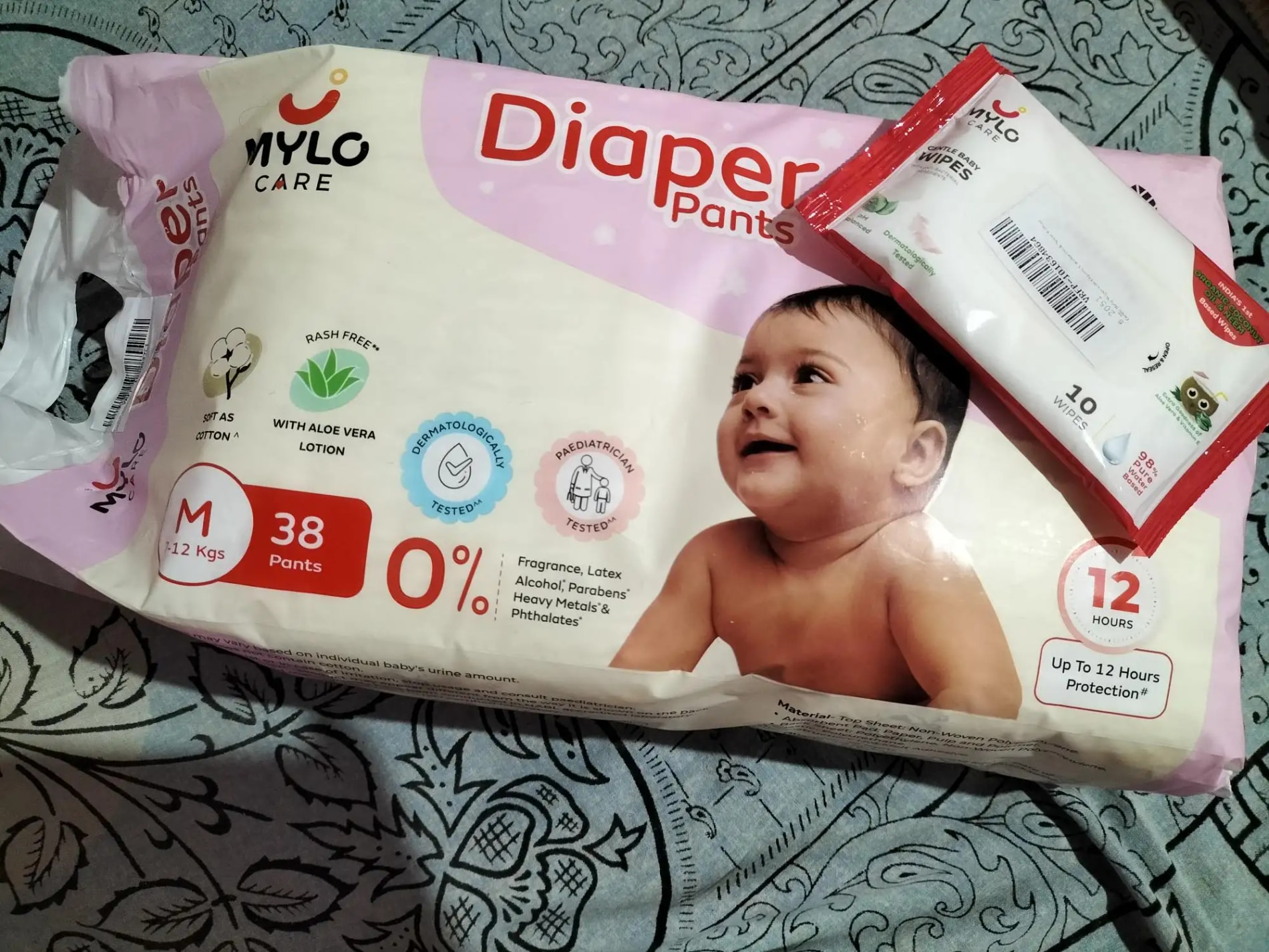 Baby Diaper Pants Small (S) Size 4-8 kgs (42 count) Leak Proof | Lightweight | Rash Free | 12 Hours Protection | ADL Technology (Pack of 1)
