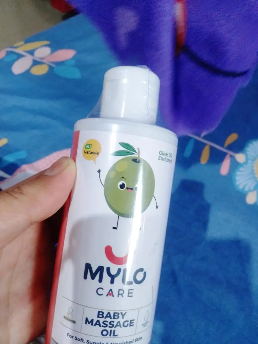 Baby Massage Oil 200ml | Improves Complexion & Skin Tone | Moisturizes & Nourishes Skin | Aids in Sun Protection | Made Safe Certified - Pack of 2