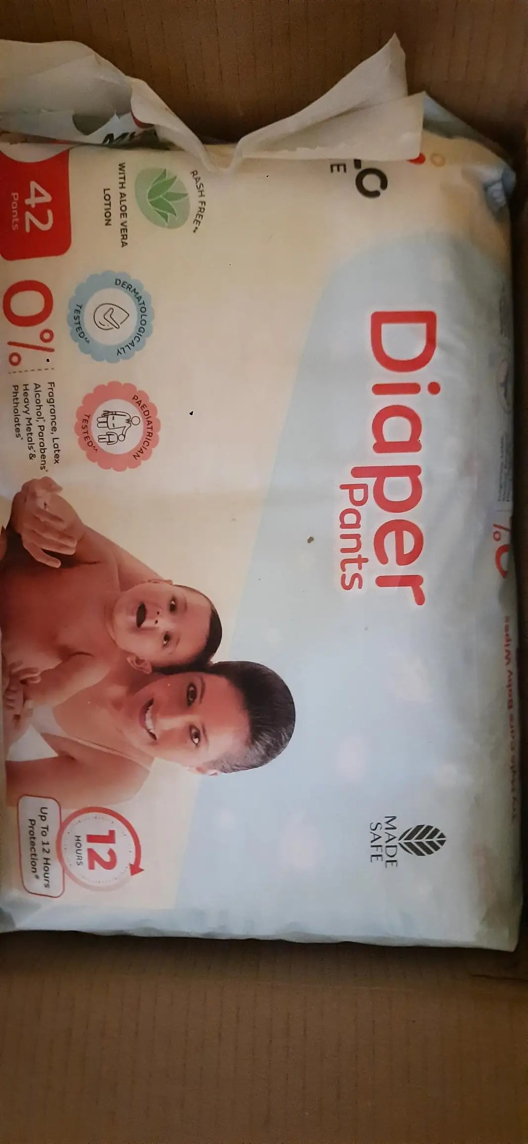 Baby Diaper Pants Small (S) Size 4-8 kgs (42 count) Leak Proof | Lightweight | Rash Free | 12 Hours Protection | ADL Technology (Pack of 1)