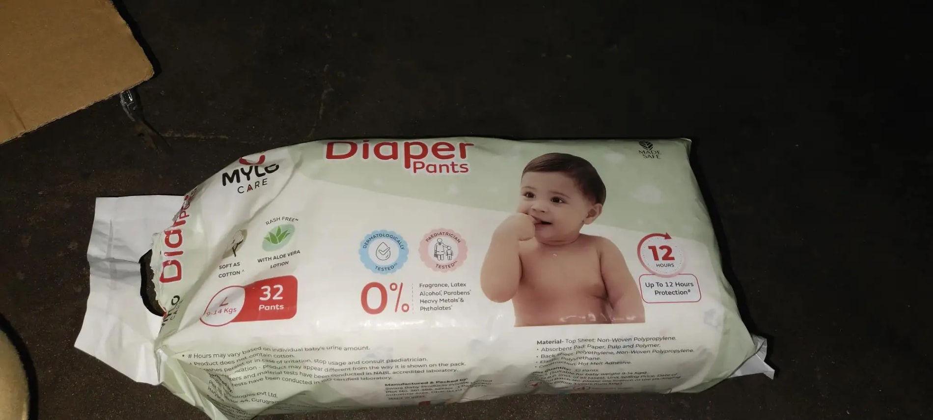 Baby Diaper Pants Small (S) Size 4-8 kgs (42 count) Leak Proof | Lightweight | Rash Free | 12 Hours Protection | ADL Technology (Pack of 1)