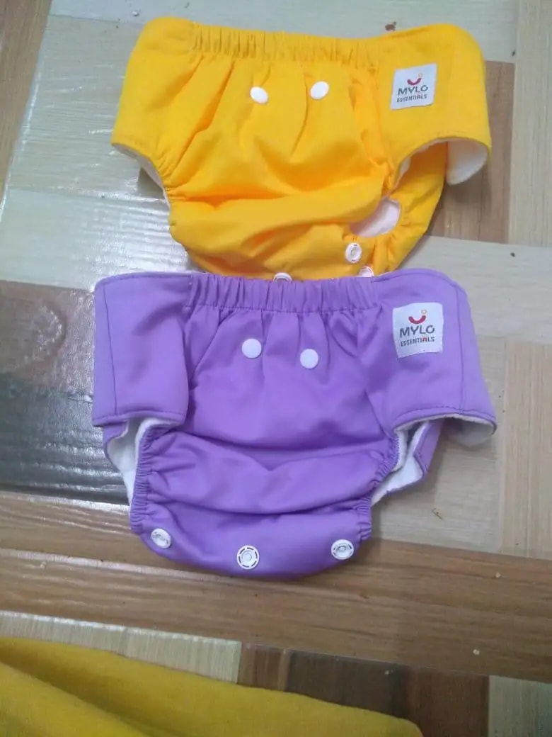 Adjustable Washable & Reusable Cloth Diaper With Dry Feel, Absorbent Insert Pad (3M-3Y) | Oeko-Tex Certified | Prevents Rashes - Assorted Colors - Pack of 4